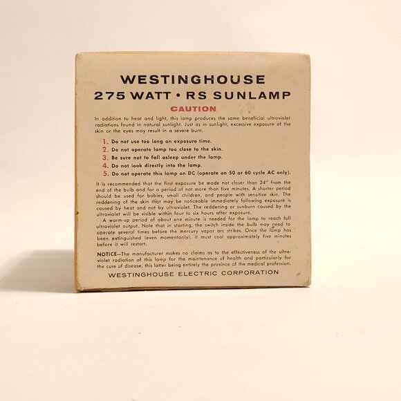 FUN Vintage Westinghouse SUN LAMP 1960s Vintage Curiosity GE SUN BULB - Picture 6 of 11